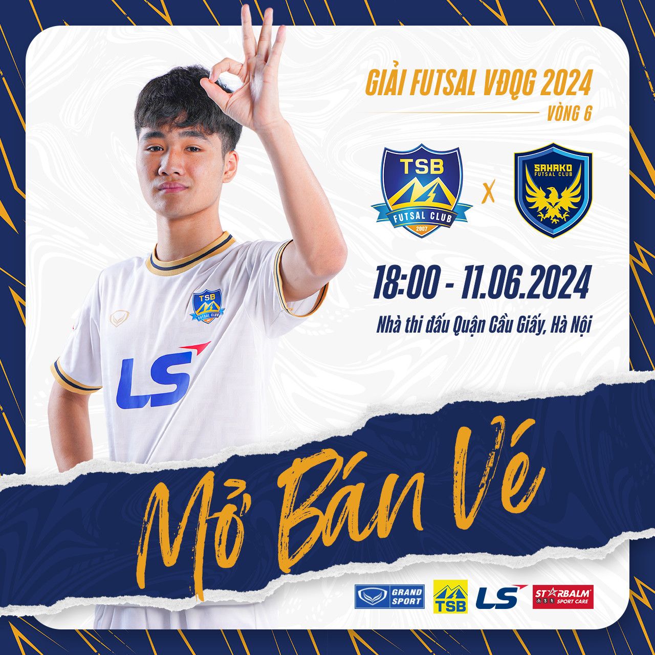 15h Hà Nội - Sài Gòn Titans TP.HCM & 18h Thái Sơn Bắc - Sahako