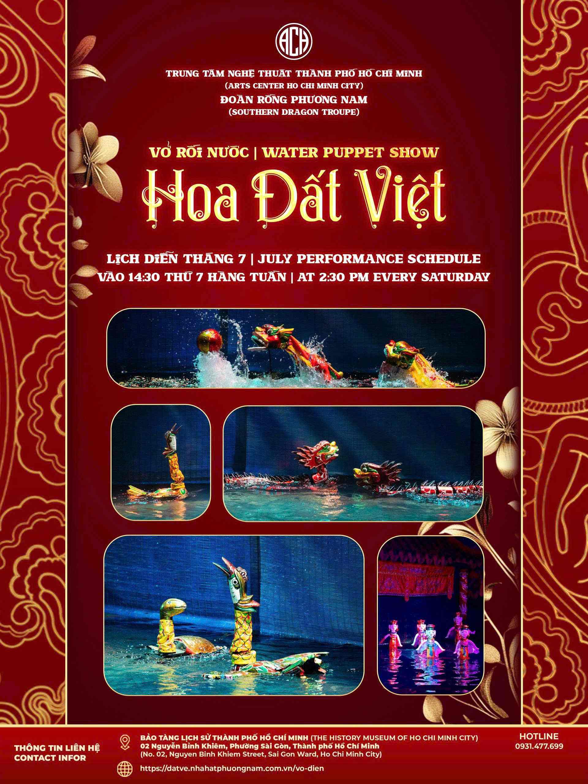 Múa rối nước «Hoa Đất Việt» – Rồng Phương Nam