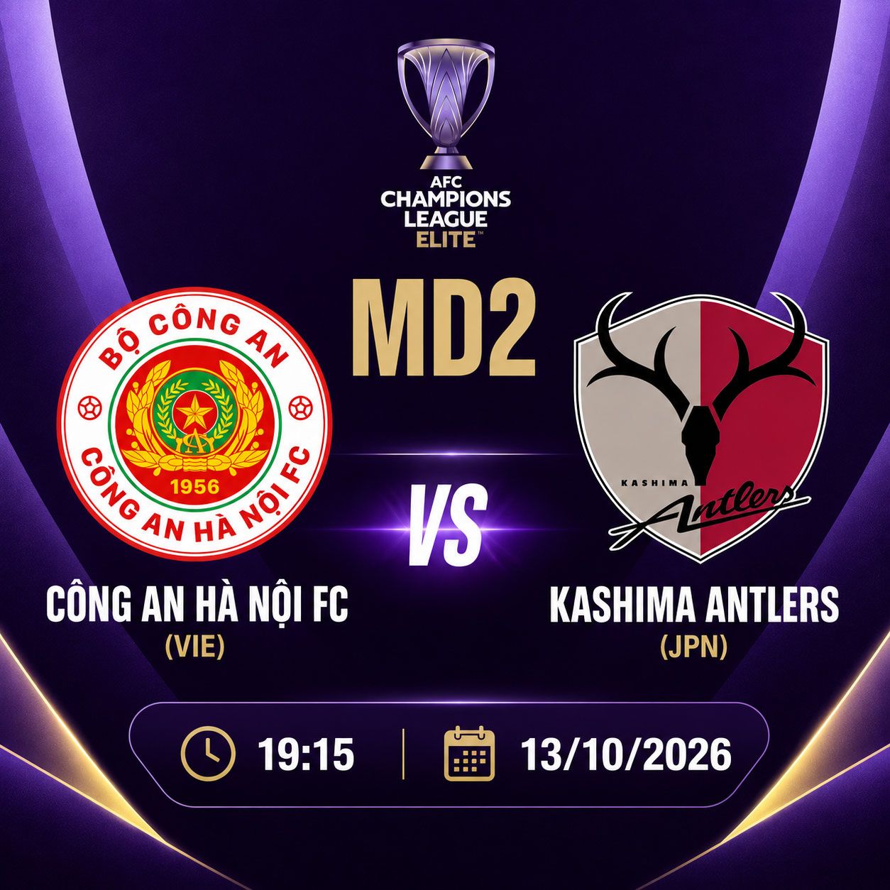 Cong An Ha Noi FC (VIE) - Kashima Antlers (JPN)